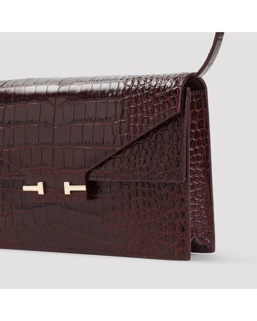 Tom Ford Purple Lost Cherry Croco Mini Bag