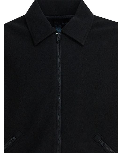 GR10K Black Polyester Jacket for men
