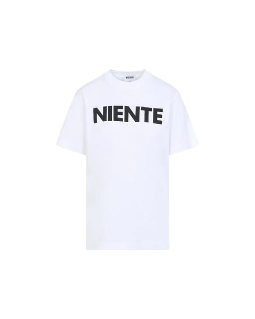 Moschino Couture White Cotton T-Shirt