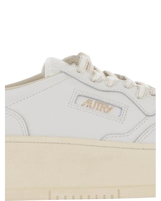 Autry White Sneakers Medalist Platform