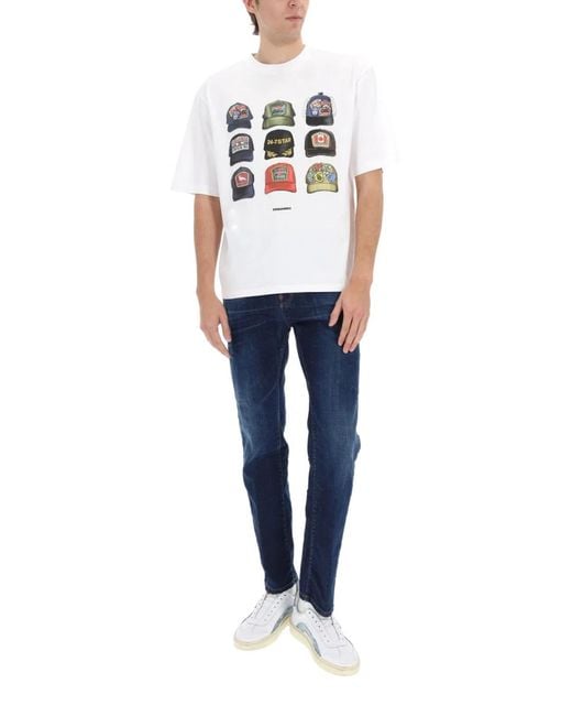 DSquared² Blue Cotton Trousers for men