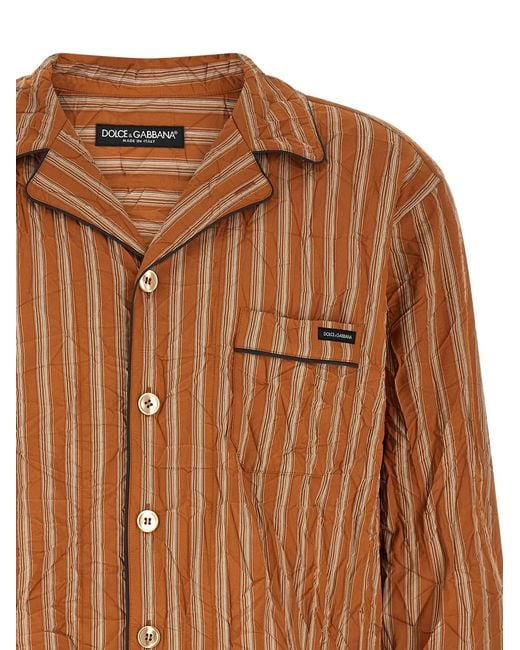 Dolce & Gabbana Brown Dolce & Gabbana 'Vanity' Shirt for men
