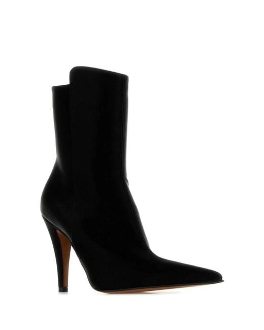 McQueen Black H.Boot S.Leather