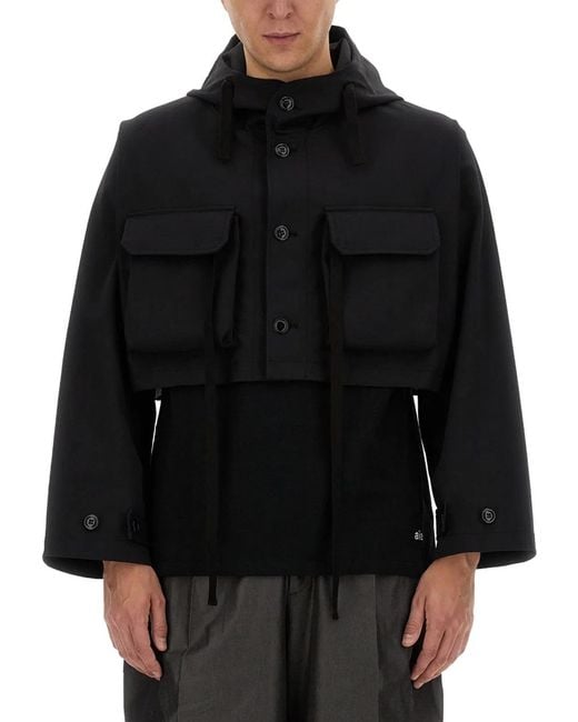 A.I.E. Black Cropped Jacket for men