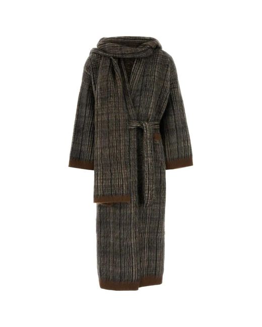Brunello Cucinelli Black Knitted Shawl Neck Cardigan