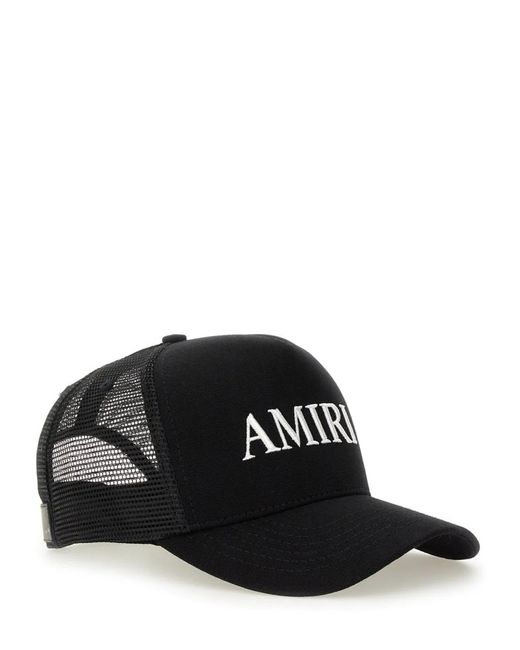 Amiri Black Cappello Da Baseball Con Logo for men
