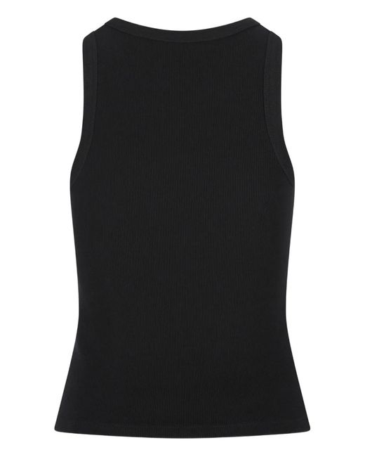 Givenchy Black Slim-Fit Cotton Tank Top With Paris Print