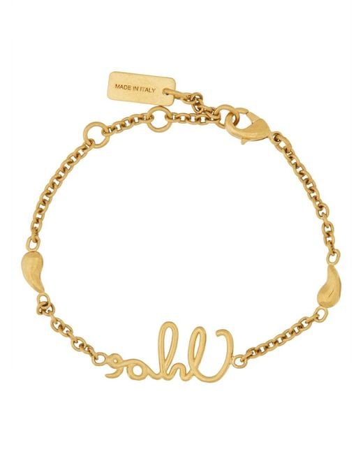 Chloé Metallic Bracciale Con Logo