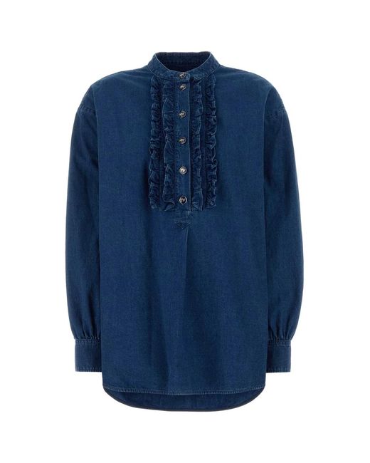Valentino Garavani Blue Denim Blouse