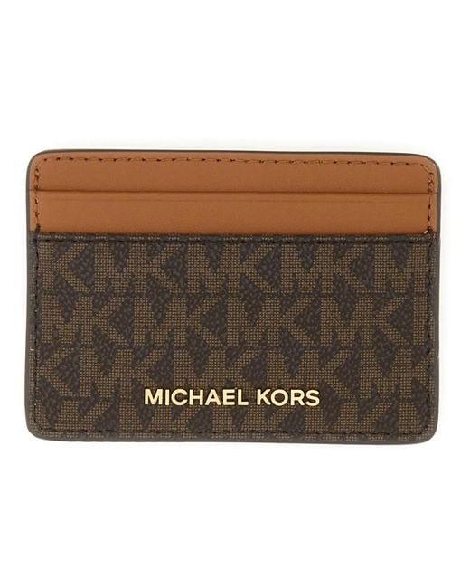 MICHAEL Michael Kors Brown Michael By Michael Kors Portacarte Con Logo