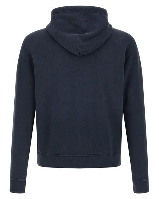 Polo Ralph Lauren Blue Loopback Cotton Hoodie for men