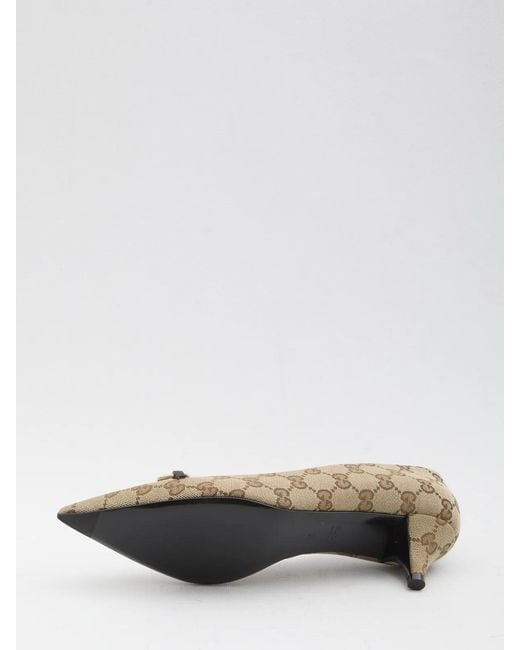 Gucci Natural Pumps With Horsebit