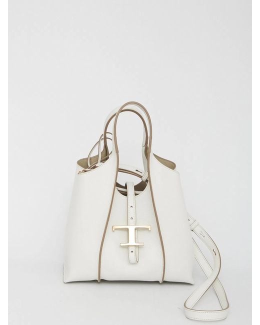 Tod's White Borsa Shopping T Timeless