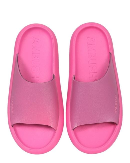 Ambush Pink Rubber Slide Sandals