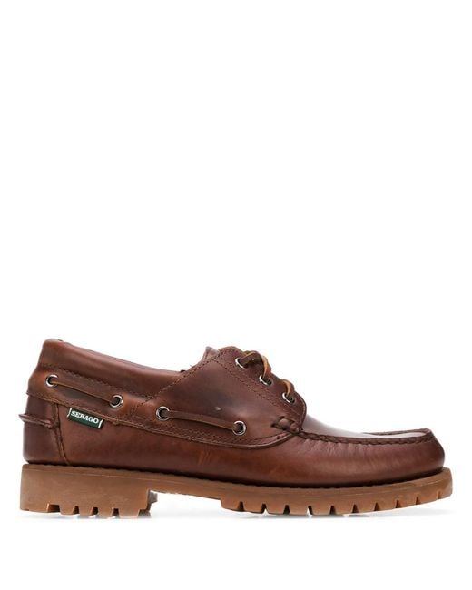 Sebago Brown Mocassini Acadia for men