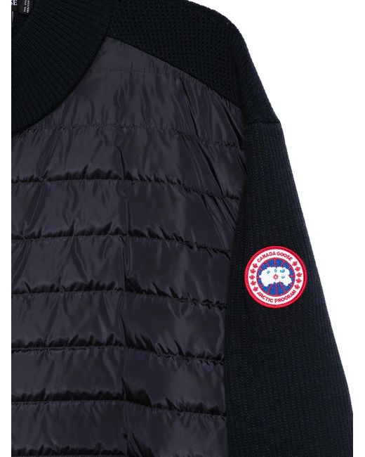 Canada Goose Blue Hybridge Wool Jacket for men