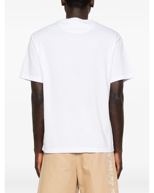 Etro White Cotton Polyester T-Shirt Soho for men
