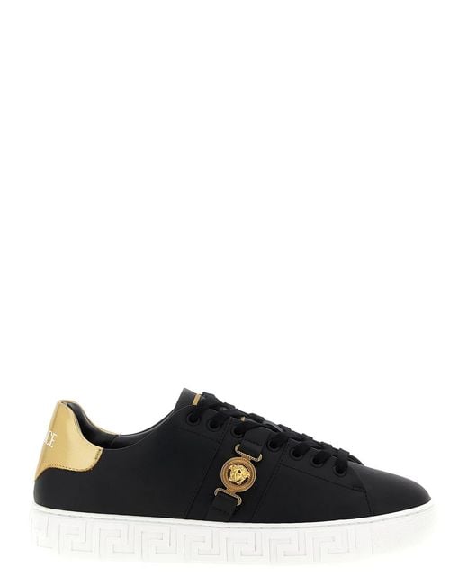 Versace Black 'Greca' Sneakers for men