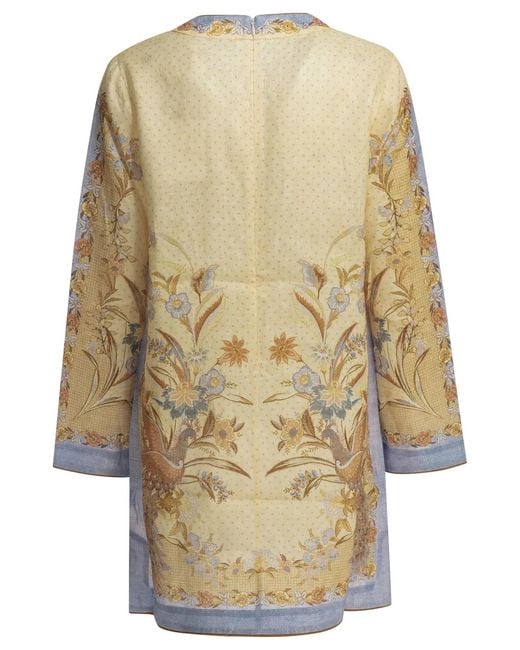 Zimmermann Natural "Indra" Short Dress