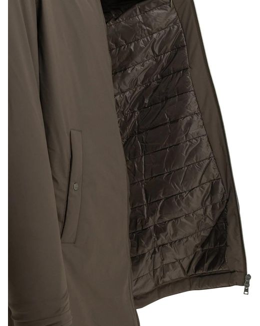 Herno Green "Resort" Long Down Jacket for men