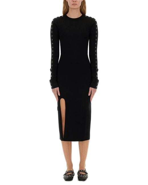 Stella McCartney Black Midi Dress With Slit