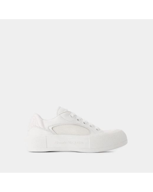 McQueen White Deck Sneakers