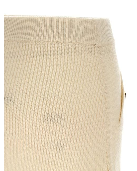 MICHAEL Michael Kors Natural Wool Long Skirt
