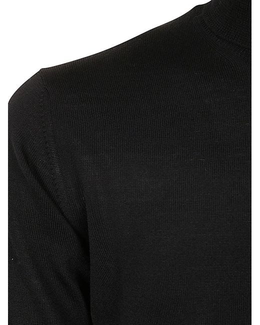 Nuur Black Turtle Neck Pullover for men
