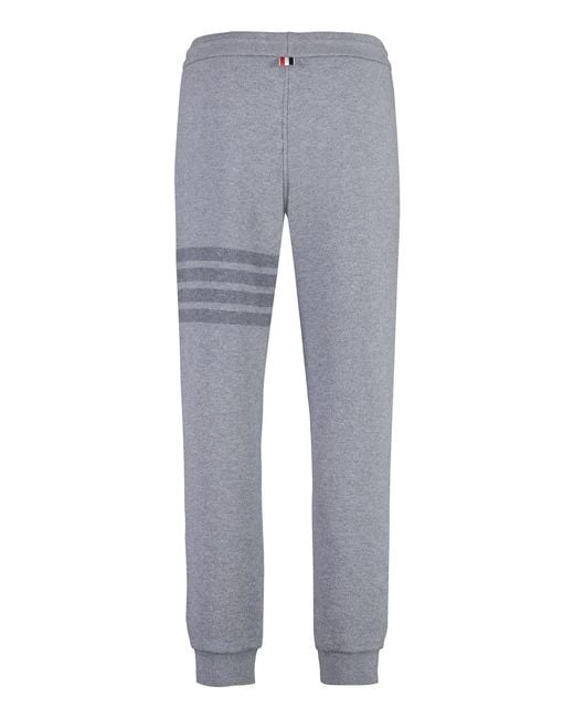 Thom Browne Gray Virgin Wool Track Pants for men