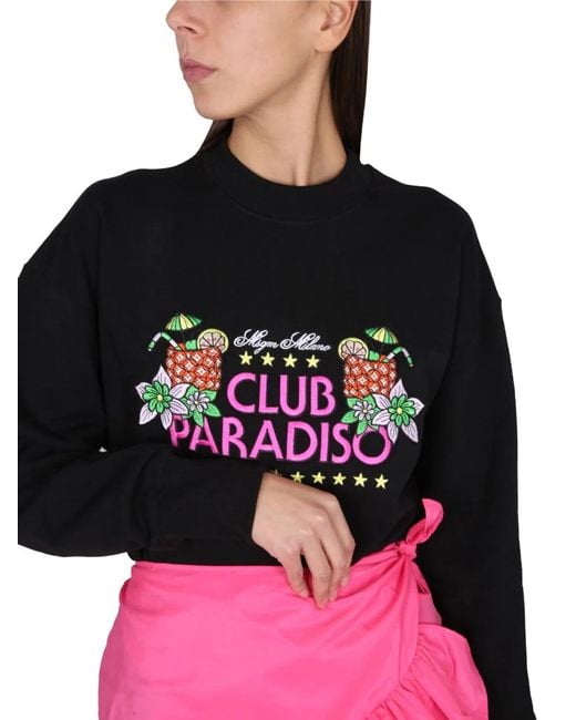 MSGM Pink Sweatshirt With Logo
