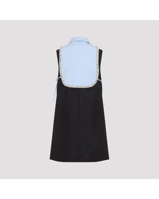 Prada Black Taffeta Mini Dress