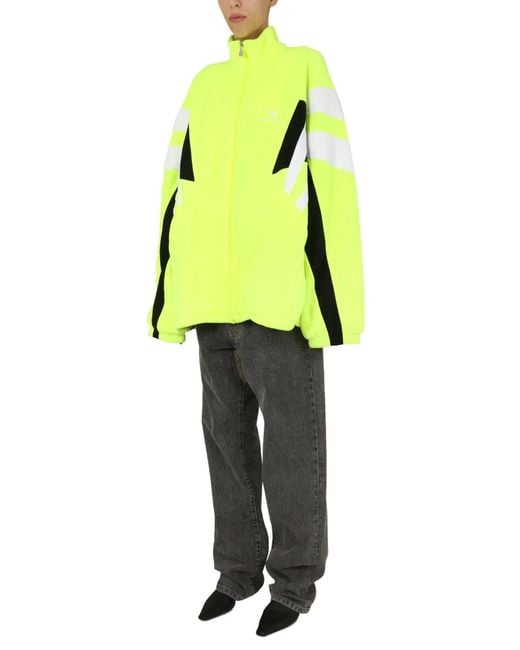 Balenciaga Yellow Giacca Sportiva "Sporty B"