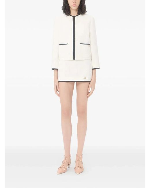 Valentino Garavani White Mini Skirt