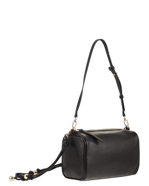 Furla Black Talia Mini – Leather Shoulder Bag