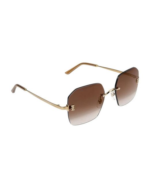 Cartier Metallic Sunglasses
