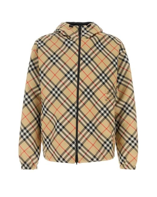 Burberry Multicolor Embroidered Polyester Reversible Jacket for men