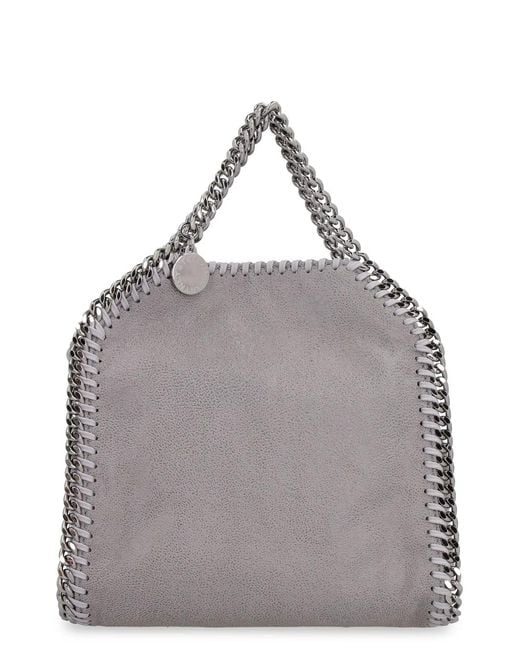 Stella McCartney Gray Falabella Tiny Mini Crossbody Bag