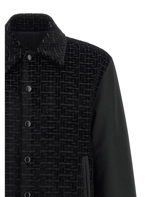 Balmain Black Logo Bomber Jacket for men
