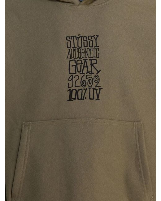 Stussy Green Stussy Cotton Sweatshirt for men