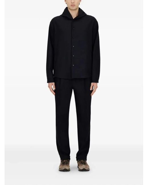 Herno Black Giacca Corta Con Cappuccio for men