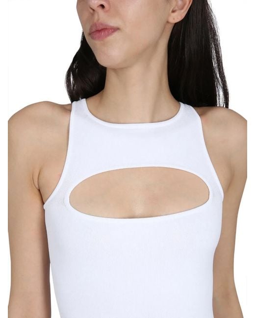 DSquared² White Dress Cut Out