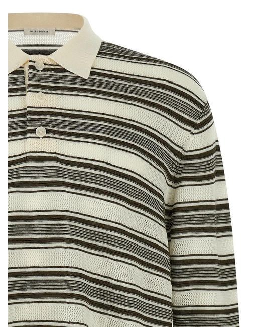 Wales Bonner Gray 'Samuel' Polo Shirt for men