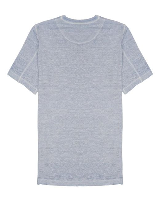 120% Lino Blue T-Shirt for men