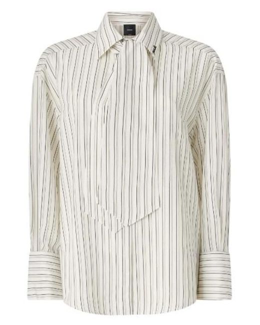 Pinko White Viscose Shirt