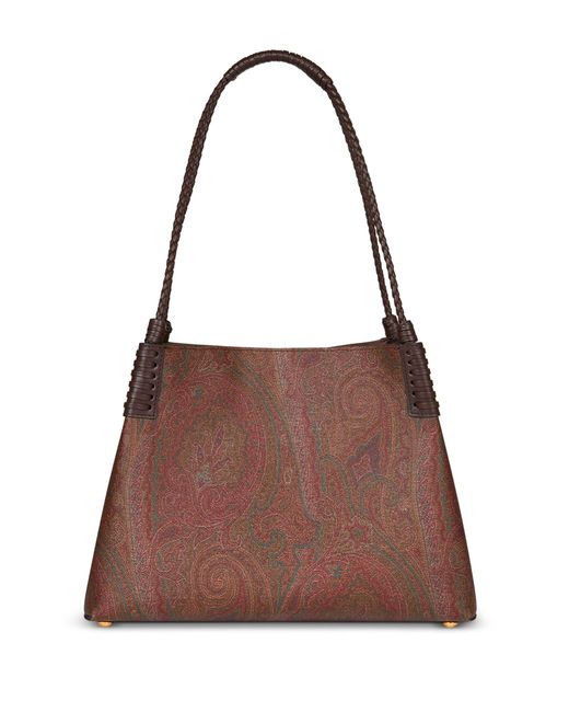 Etro Brown Pegaso Shoulder Bag