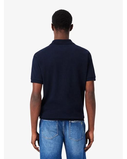 Lacoste Blue Polo With Logo for men