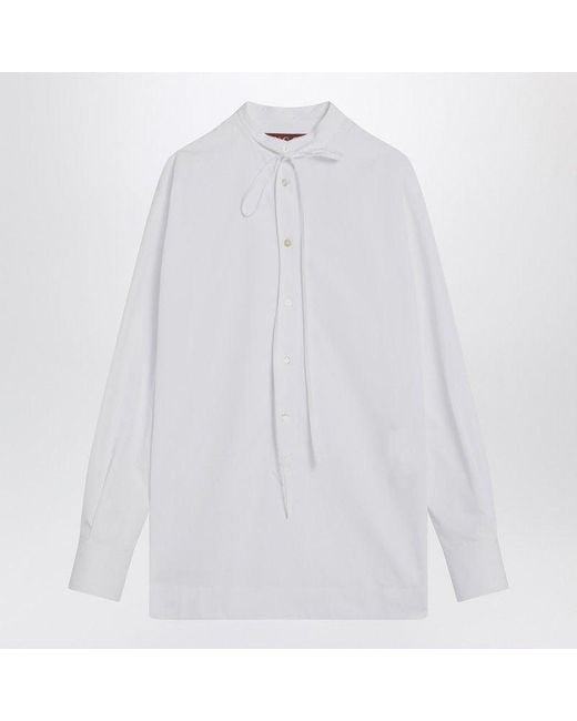 Gucci White Cotton Poplin Shirt