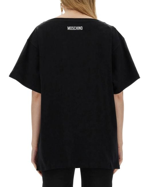 Moschino Black Interlock Body Print T-Shirt