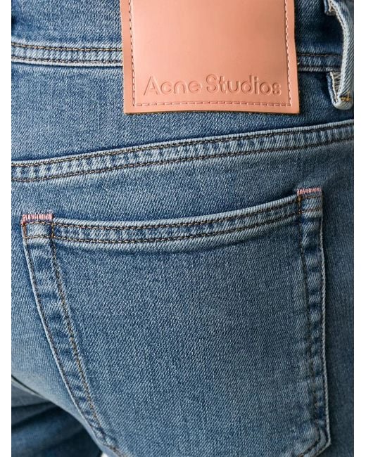 Acne Blue Organic Cotton Denim Jeans for men