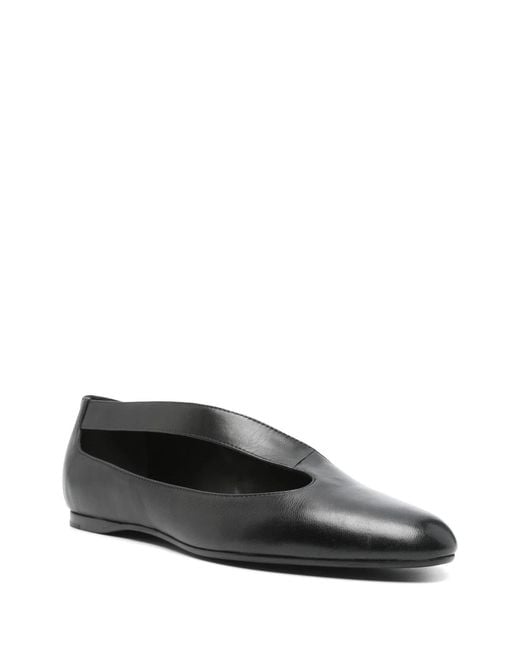 Khaite Black Diana Flat